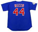 Anthony Rizzo 2016 Chicago Cubs Majestic MLB Throwback Alternate Jersey - BACK