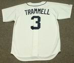 ALAN TRAMMELL Detroit Tigers 1984 Majestic Throwback Home Baseball Jersey