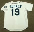 JAY BUHNER Seattle Mariners 1997 Majestic Throwback Home Baseball Jersey - BACK