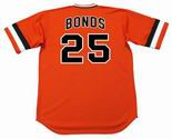 BARRY BONDS San Francisco Giants 1970's Majestic Cooperstown Baseball Jersey