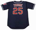 JIM THOME Cleveland Indians 1997 Majestic Throwback Alternate Baseball Jersey
