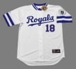BRET SABERHAGEN Kansas City Royals 1989 Home Majestic Throwback Baseball Jersey - FRONT