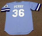 GAYLORD PERRY Kansas City Royals 1983 Majestic Cooperstown Away Baseball Jersey