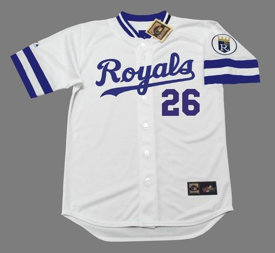 Amos Otis Jersey Kansas City Royals 1983 Home Throwback MLB Baseball
