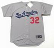 SANDY KOUFAX Los Angeles Dodgers 1965 Away Majestic Baseball Throwback Jersey - FRONT