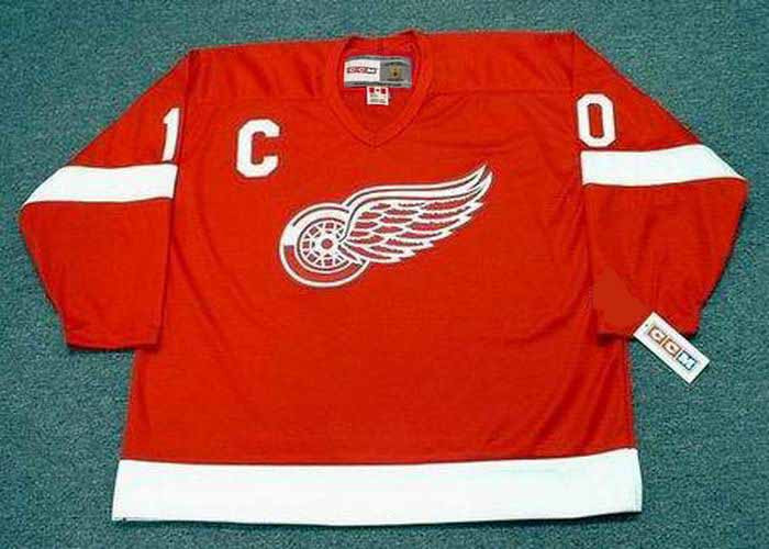 red wings throwback jersey