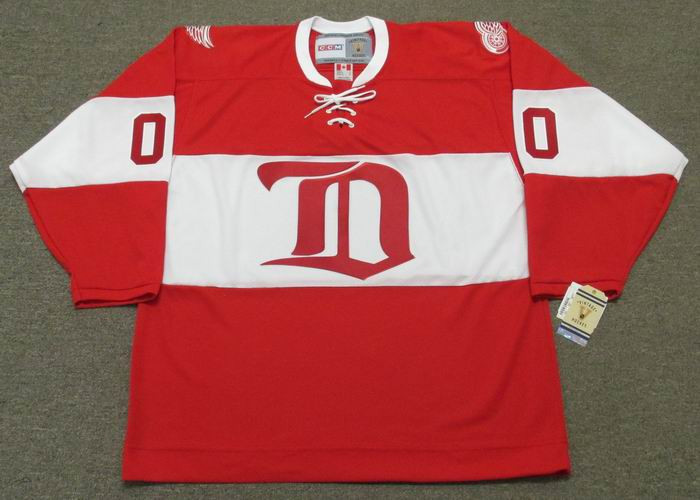 Custom 1920's Detroit Red Wings Vintage Alumni Throwback Hockey Jersey