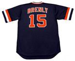BOB BRENLY San Francisco Giants 1982 Majestic Cooperstown Away Baseball Jersey