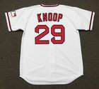 BOBBY KNOOP California Angels 1969 Majestic Cooperstown Home Baseball Jersey