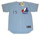 BALOR MOORE 1973 Away Majestic Baseball Montreal Expos Jersey - FRONT