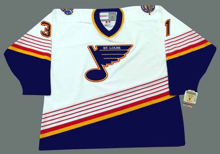 blues throwback jersey