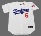CARL FURILLO 1951 Majestic Throwback Home Brooklyn Dodgers Jersey - FRONT
