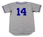 GIL HODGES 1955 Majestic Throwback Away Brooklyn Dodgers Uniform - BACK