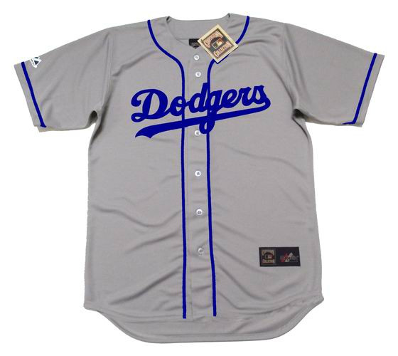 GIL HODGES Brooklyn Dodgers 1955 Away Majestic Throwback Baseball Jersey