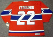 JOHN FERGUSON Montreal Canadiens 1968 Home CCM Throwback NHL Hockey Jersey - BACK