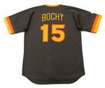 BRUCE BOCHY San Diego Padres 1984 Majestic Cooperstown Away Baseball Jersey