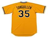 MANNY SANGUILLEN Pittsburgh Pirates 1979 Majestic Cooperstown Home Baseball Jersey