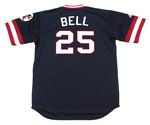 BUDDY BELL Cleveland Indians 1977 Majestic Cooperstown Throwback Away Jersey