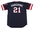 MIKE HARGROVE Cleveland Indians 1981 Majestic Cooperstown Throwback Away Jersey