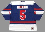 REJEAN HOULE Quebec Nordiques 1974 WHA Throwback Hockey Jersey