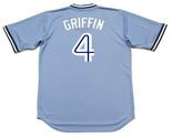 ALFREDO GRIFFIN Toronto Blue Jays 1982 Majestic Cooperstown Away Baseball Jersey