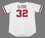 DAVID CLYDE Texas Rangers 1974 Majestic Cooperstown Home Baseball Jersey