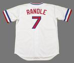 LENNY RANDLE Texas Rangers 1974 Majestic Cooperstown Home Baseball Jersey
