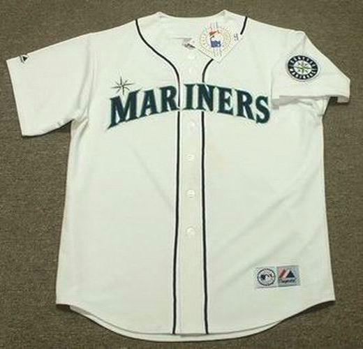 KEN GRIFFEY JR. | Seattle Mariners 1997 Home Majestic Throwback ...