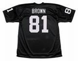 TIM BROWN Los Angeles Raiders 1992 Home Throwback NFL Football Jersey - BACK