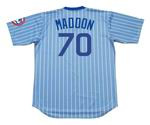 JOE MADDON Chicago Cubs 1980's Majestic Cooperstown Throwback Jersey
