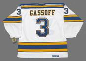 BOB GASSOFF St. Louis Blues 1975 CCM Vintage Throwback NHL Hockey Jersey