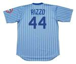 Anthony Rizzo 1980's Chicago Cubs Majestic MLB Throwback Jersey - BACK