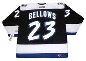 Brian Bellows 1995 Tampa Bay Lightning NHL Throwback Hockey Away Jersey - BACK
