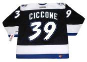 Enrico Ciccone 1994 Tampa Bay Lightning NHL Throwback Hockey Away Jersey - BACK