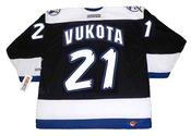 Mick Vukota 1997 Tampa Bay Lightning NHL Throwback Hockey Away Jersey - BACK