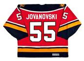 1996 Away CCM Throwback ED JOVANOVSKI  Vintage Panthers Jersey - BACK