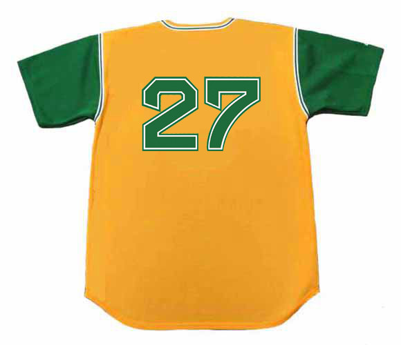 MAJESTIC JIM "CATFISH" HUNTER Oakland Athletics 1968 Cooperstown Baseball Jersey