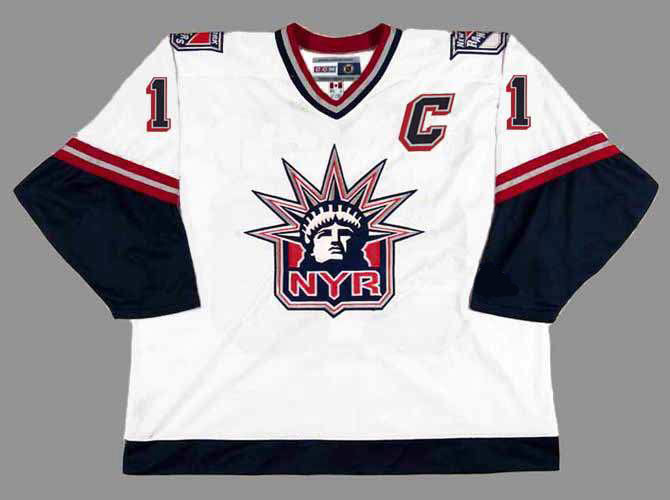Ccm Mark Messier New York Rangers Throwback Liberty Nhl Hockey Jersey