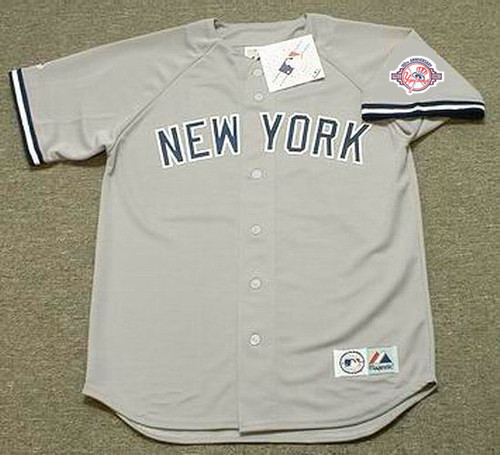 Bernie Williams 2003 New York Yankees MLB Away Throwback Baseball Jersey - FRONT
