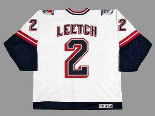 Brian Leetch 1998 New York Rangers Vintage Throwback NHL Hockey Jersey