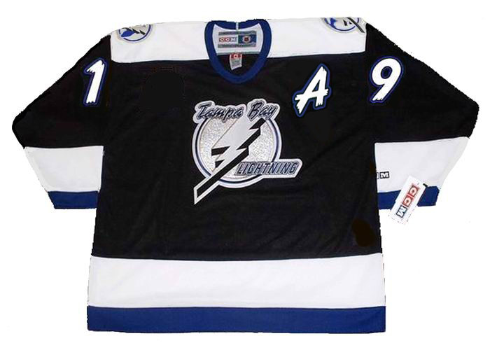 BRIAN BRADLEY Tampa Bay Lightning 1995 Away CCM Throwback NHL Hockey