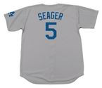 COREY SEAGER Los Angeles Dodgers 2017 Away Majestic Baseball Throwback Jersey - BACK