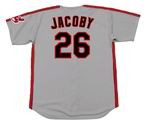 BROOK JACOBY Cleveland Indians 1990 Majestic Throwback Away Baseball Jersey