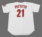 ANDY PETTITTE Houston Astros 2005 Majestic Throwback Home Baseball Jersey - BACK