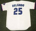 CARLOS DELGADO Toronto Blue Jays 1997 Majestic Throwback Home Baseball Jersey