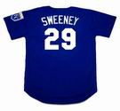 MIKE SWEENEY Kansas City Royals 2002 Alternate Majestic Throwback Baseball Jersey - BACK