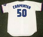 CHRIS CARPENTER Toronto Blue Jays 1998 Majestic Throwback Home Baseball Jersey