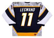 David Legwand 2006 Nashville Predators NHL Throwback Hockey Jersey - BACK