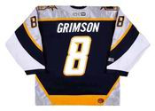 Stu Grimson 2001 Nashville Predators NHL Throwback Hockey Jersey - BACK