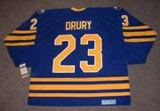 CHRIS DRURY 2006 Home CCM Vintage Throwback NHL Buffalo Sabres Hockey Jersey - BACK